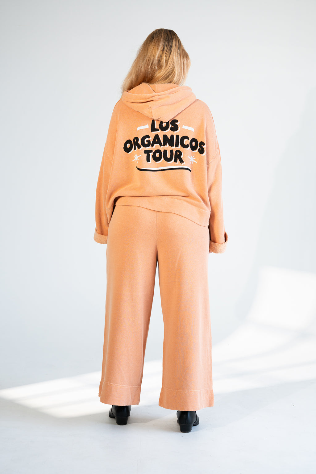 Organic City Cropped Hoodie – Red Clay