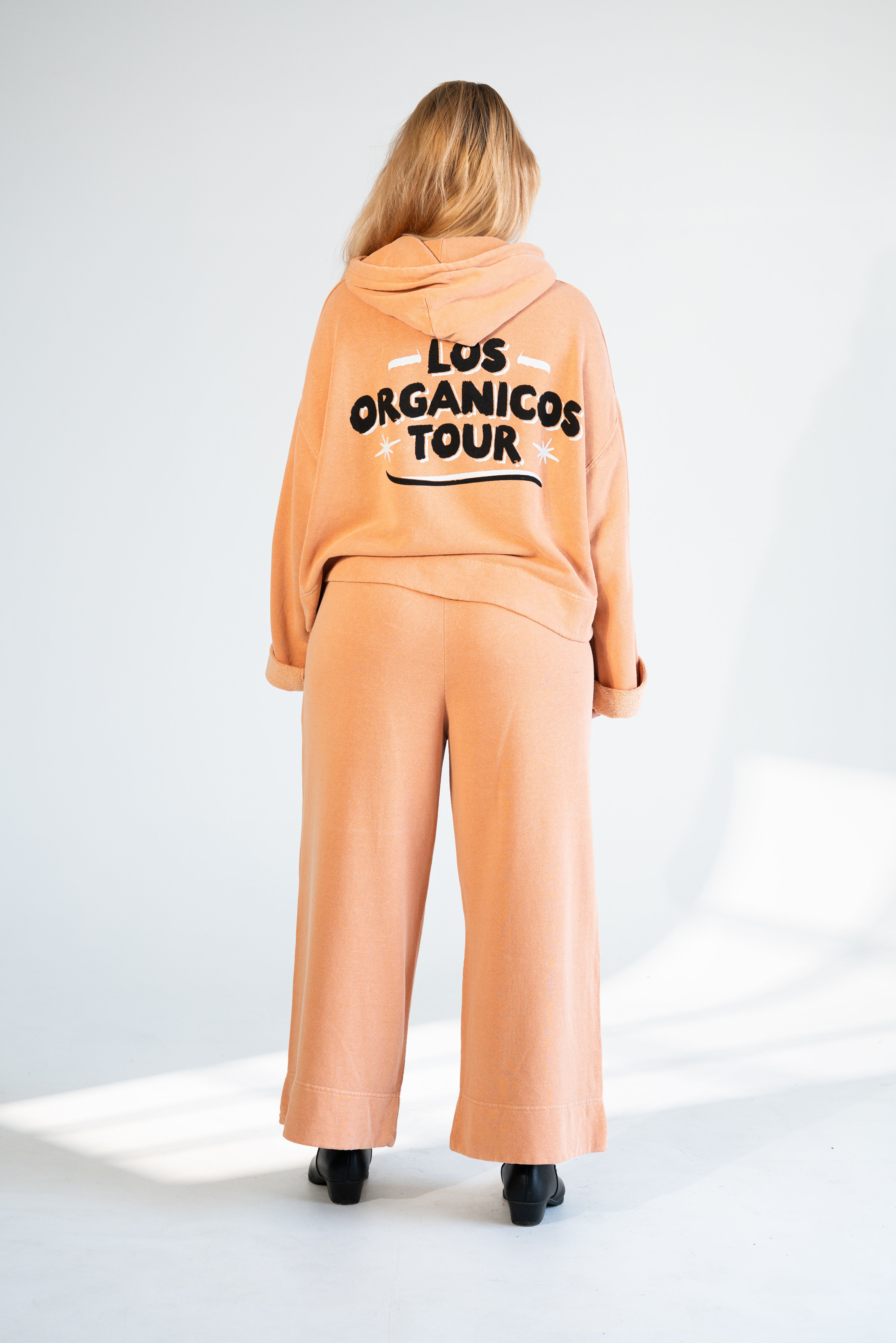 Organic City Cropped Hoodie – Red Clay