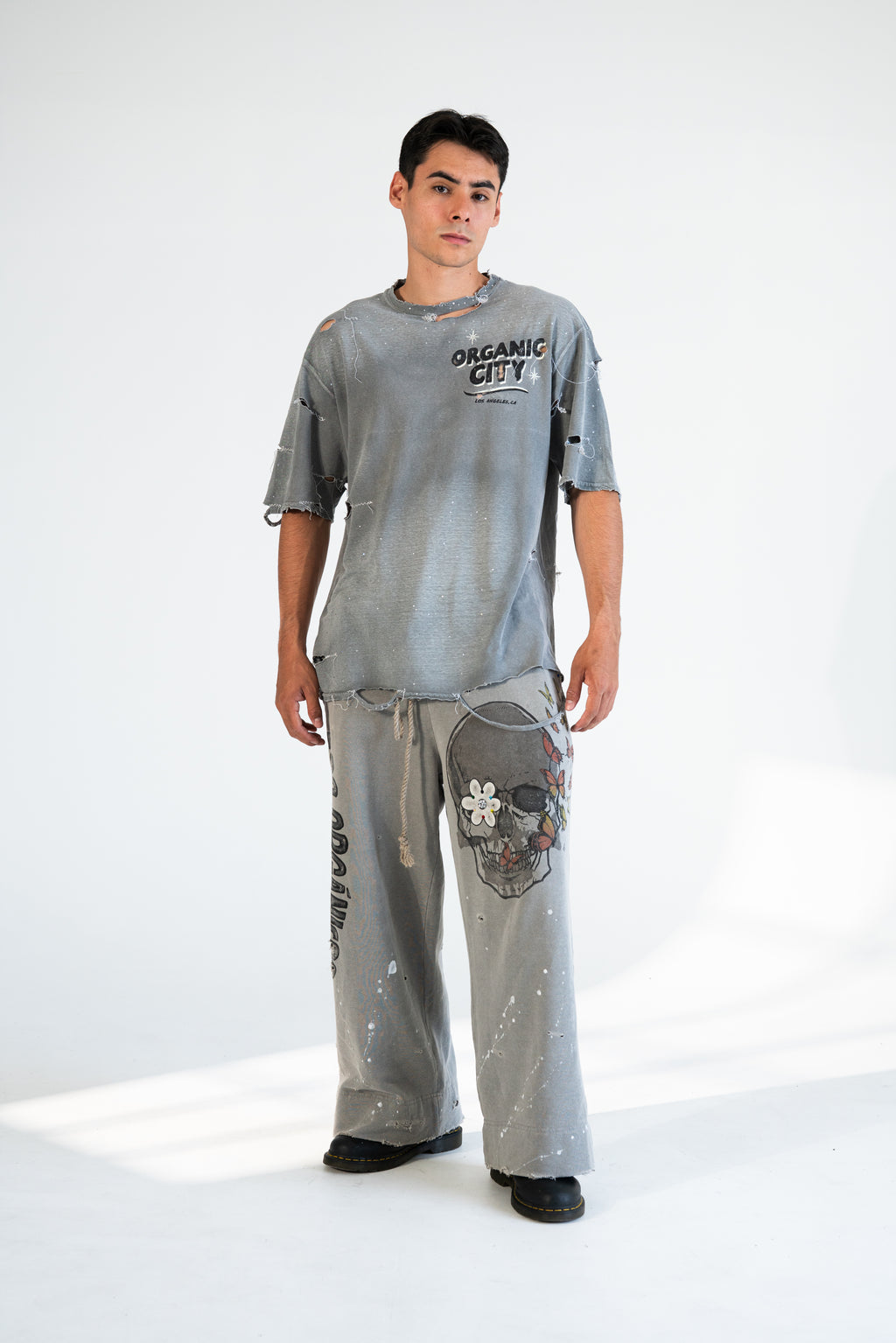 Super Vintage Cholo Sweatpants, Hemp & Organic Cotton, Coconut Charcoal