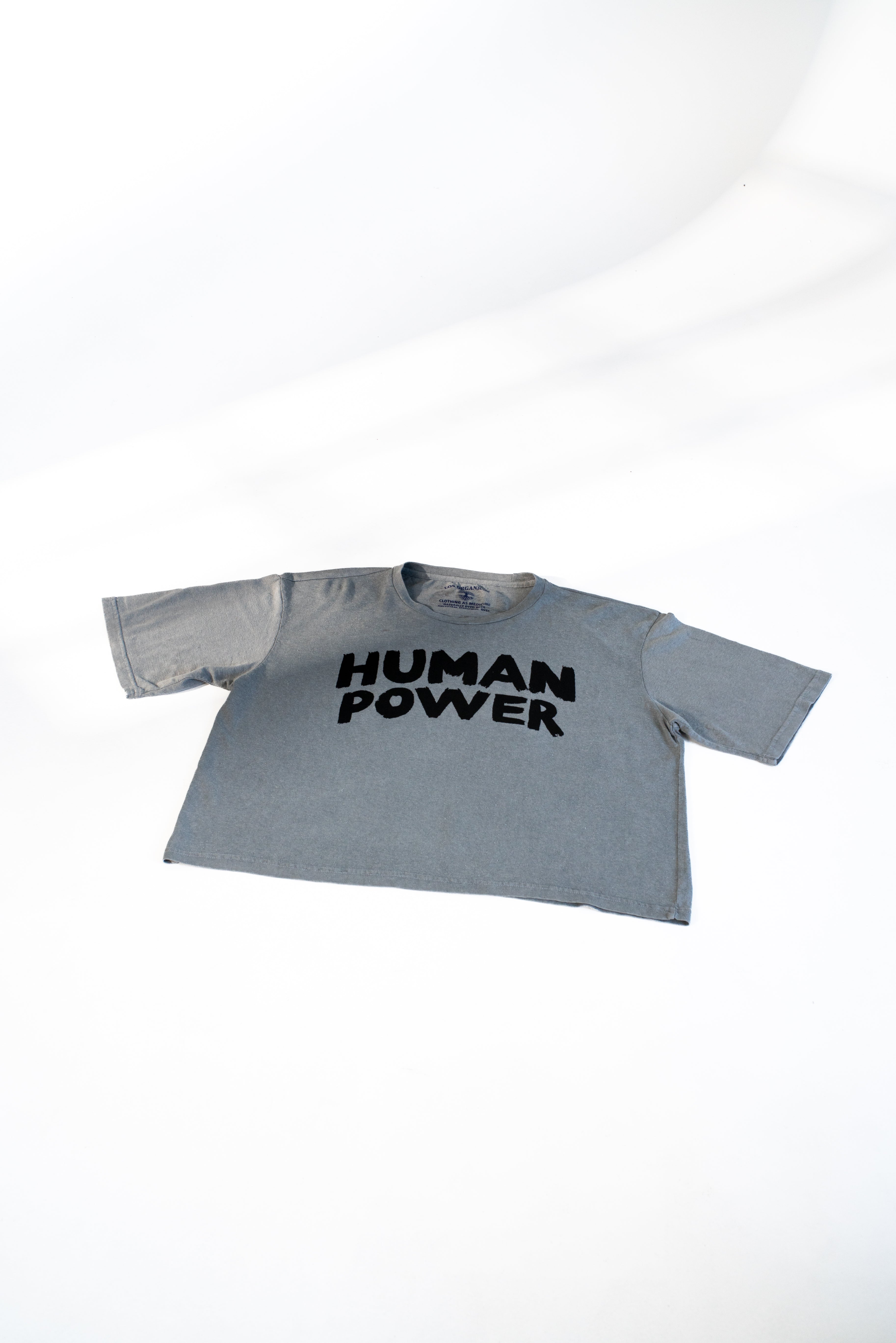 Human Power Boxy Hemp & Organic Cotton T-Shirt – Coconut Charcoal