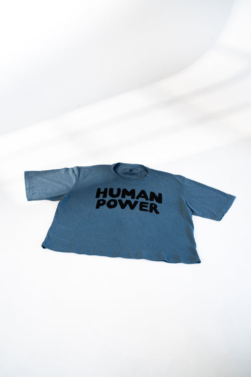 Human Power Boxy Hemp & Organic Cotton T-Shirt – Coconut Charcoal