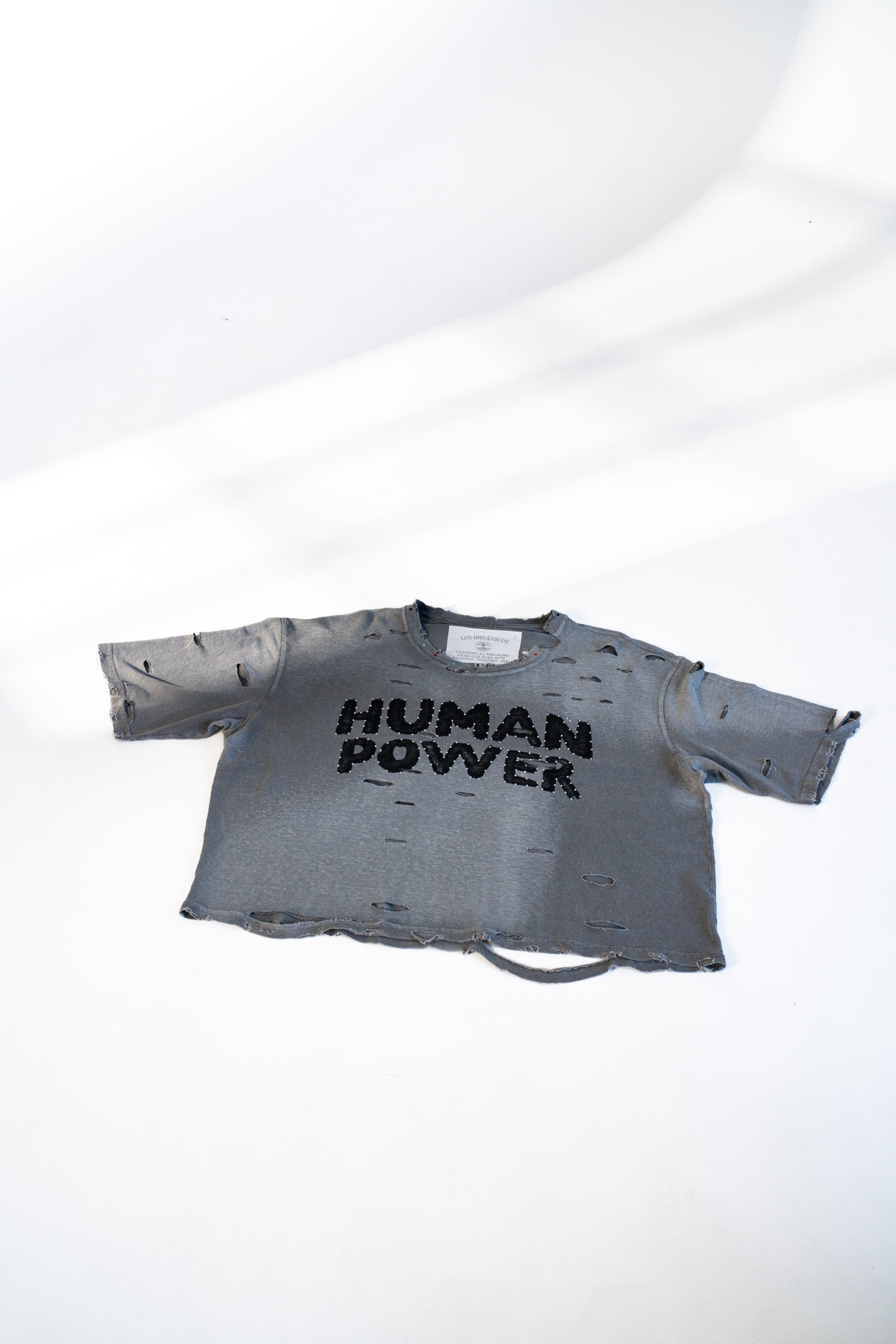 Human Power Vintage Box T-Shirt | Hemp & Organic Cotton | Coconut Charcoal